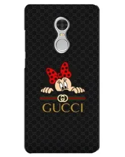 Чохол для Xiaomi Redmi 5 з картинкою «Мінні Маус Gucci — чорний»