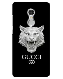 Чехол для Xiaomi Redmi 5 с картинкой «Gucci — серебряный лев» Чехол для Xiaomi Redmi 5 с картинкой «Gucci — серебряный лев»