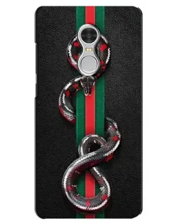 Чехол для Xiaomi Redmi 5 с картинкой «Gucci — змея на полосе» Чехол для Xiaomi Redmi 5 с картинкой «Gucci — змея на полосе»