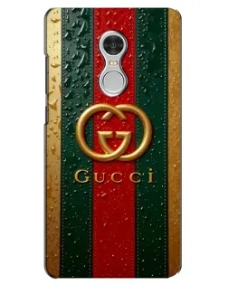 Чехол для Xiaomi Redmi 5 с картинкой «Gucci — фирменная полоса и золото» Чехол для Xiaomi Redmi 5 с картинкой «Gucci — фирменная полоса и золото»
