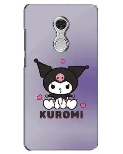 Чохол для Xiaomi Redmi 5 з картинкою «Kuromi — фіолетовий арт»