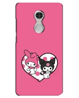 Чохол для Xiaomi Redmi 5 з картинкою «Kuromi та My Melody»