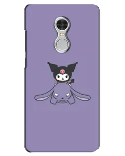 Чохол для Xiaomi Redmi 5 з картинкою «Kuromi на ліловому фоні»