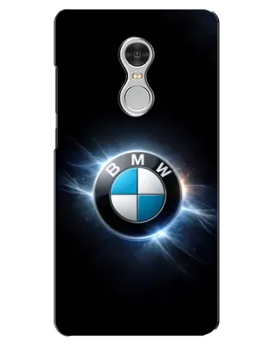Чехол для Xiaomi Redmi 5 с картинкой «BMW — неоновое сияние»