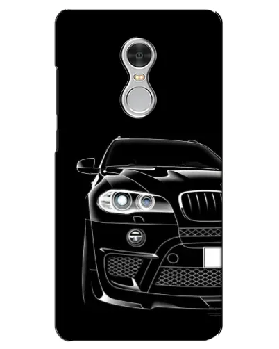 Чехол для Xiaomi Redmi 5 с картинкой «Темный силуэт BMW»