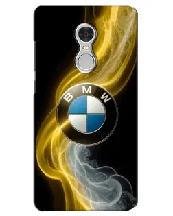 Чехол для Xiaomi Redmi 5 с картинкой «Золотистый дым BMW»