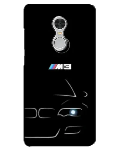 Чехол для Xiaomi Redmi 5 с картинкой «Минималистичный принт BMW M3»