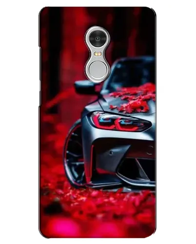 Чехол для Xiaomi Redmi 5 с картинкой «Спортивная BMW и цветы»