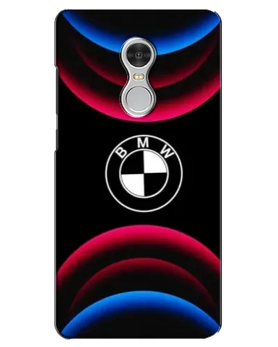 Чехол для Xiaomi Redmi 5 с картинкой «Логотип BMW и неоновые дуги»