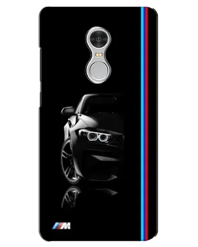 Чехол для Xiaomi Redmi 5 с картинкой «Силуэт BMW в темноте»