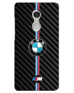 Чехол для Xiaomi Redmi 5 с картинкой «Эмблема BMW и карбон»
