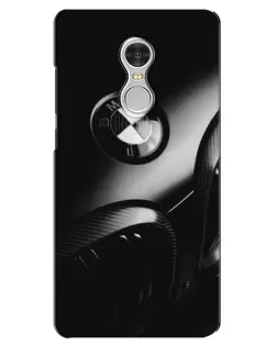 Чехол для Xiaomi Redmi 5 с картинкой «Эмблема BMW — макро»
