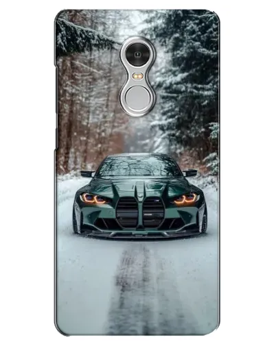 Чехол для Xiaomi Redmi 5 с картинкой «BMW в зимнем лесу»