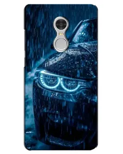 Чехол для Xiaomi Redmi 5 с картинкой «BMW под дождем»