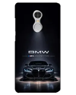 Чехол для Xiaomi Redmi 5 с картинкой «BMW сквозь ночной город»