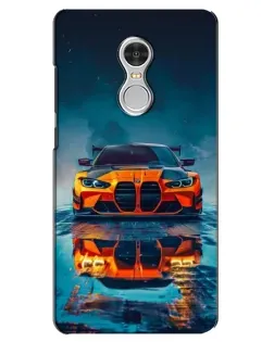 Чехол для Xiaomi Redmi 5 с картинкой «BMW — золотая эмблема»