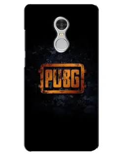 Чохол для Xiaomi Redmi 5 з картинкою «PUBG — золотий логотип»