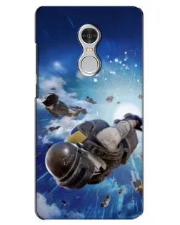 Чохол для Xiaomi Redmi 5 з картинкою «Десант PUBG — стрибок»