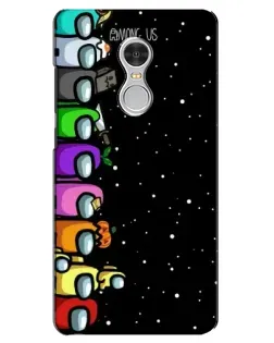 Чохол для Xiaomi Redmi 5 з картинкою «Команда Among Us»