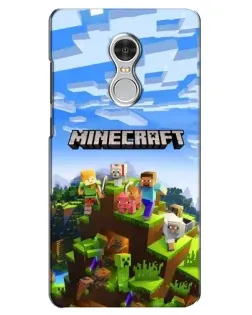 Чохол для Xiaomi Redmi 5 з картинкою «Minecraft класичний світ»