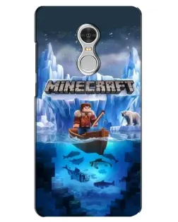 Чохол для Xiaomi Redmi 5 з картинкою «Minecraft льодянийсвіт»