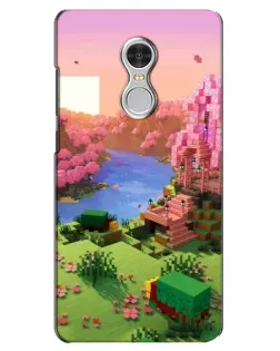 Чохол для Xiaomi Redmi 5 з картинкою «Рожеве дерево Minecraft»