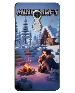 Чохол для Xiaomi Redmi 5 з картинкою «Зимовий Minecraft»