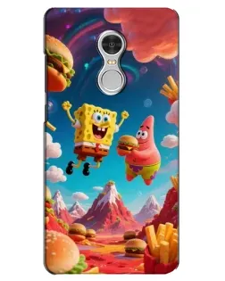 Чехол для Xiaomi Redmi 5 с картинкой «Космический фастфуд»