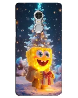 Чехол для Xiaomi Redmi 5 с картинкой «Рождественский Спанч Боб»