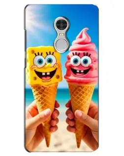 Чехол для Xiaomi Redmi 5 с картинкой «Спанч Боб мороженое»