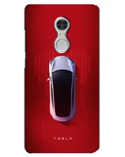Чохол для Xiaomi Redmi 5 з картинкою «Tesla Top View»