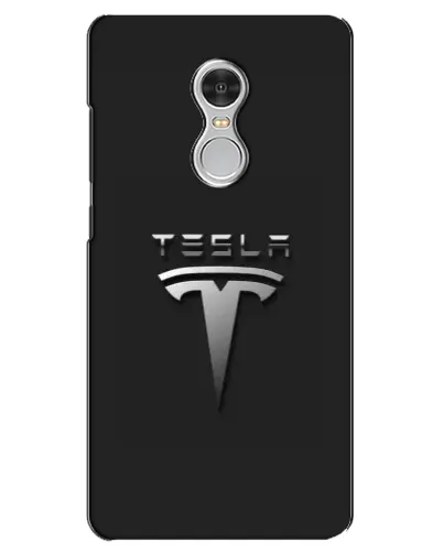 Чохол для Xiaomi Redmi 5 з картинкою «Сталевий логотип Tesla»