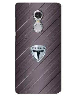Чохол для Xiaomi Redmi 5 з картинкою «Металева текстура Tesla»
