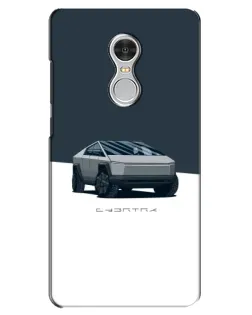 Чохол для Xiaomi Redmi 5 з картинкою «Сріблястий Cybertruck Tesla»