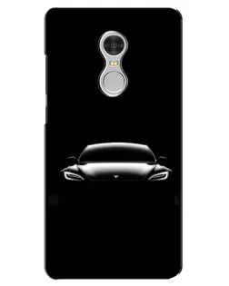 Чохол для Xiaomi Redmi 5 з картинкою «Фари Tesla Night»