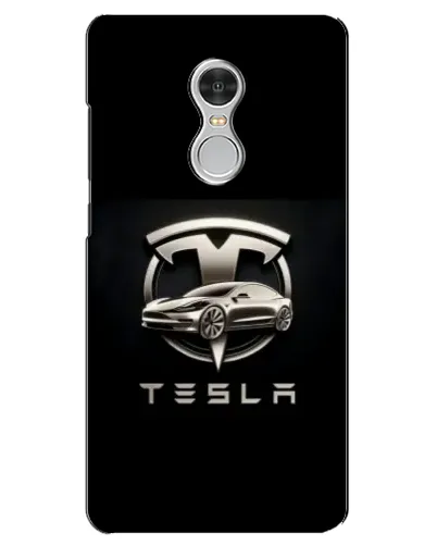 Чохол для Xiaomi Redmi 5 з картинкою «Tesla — срібне авто»