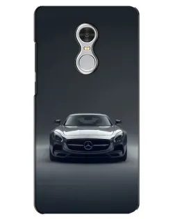 Чехол для Xiaomi Redmi 5 с картинкой «Mercedes на черном»