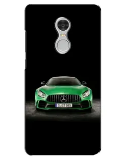 Чехол для Xiaomi Redmi 5 с картинкой «Mercedes — неоновый лого»