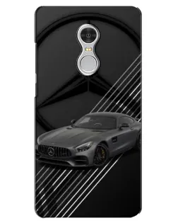 Чехол для Xiaomi Redmi 5 с картинкой «Mercedes AMG — графика»