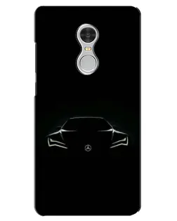 Чехол для Xiaomi Redmi 5 с картинкой «Mercedes — силуэт авто»