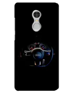 Чохол для Xiaomi Redmi 5 з картинкою «Салон Audi — кермо»