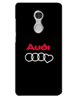 Чохол для Xiaomi Redmi 5 з картинкою «Логотип Audi Heart»