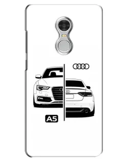 Чохол для Xiaomi Redmi 5 з картинкою «Audi — контрастний дизайн»