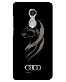 Чохол для Xiaomi Redmi 5 з картинкою «Графіка — пантера та Audi»