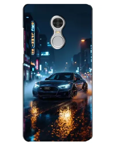 Чохол для Xiaomi Redmi 5 з картинкою «Нічне місто та Audi»