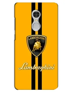 Чохол для Xiaomi Redmi 5 з картинкою «Lamborghini Stripe жовтий»