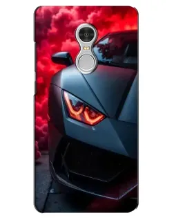 Чохол для Xiaomi Redmi 5 з картинкою «Lamborghini червоне сяйво»