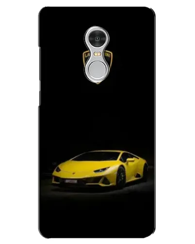 Чохол для Xiaomi Redmi 5 з картинкою «Lamborghini жовтий акцент»