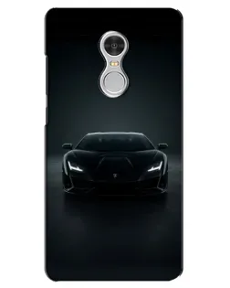 Чохол для Xiaomi Redmi 5 з картинкою «Чорний Lamborghini Aventador»