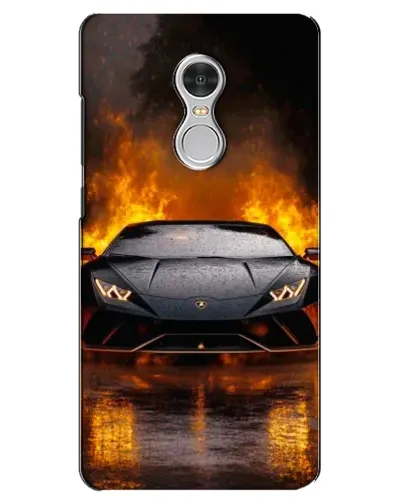 Чохол для Xiaomi Redmi 5 з картинкою «Lamborghini у вогні»